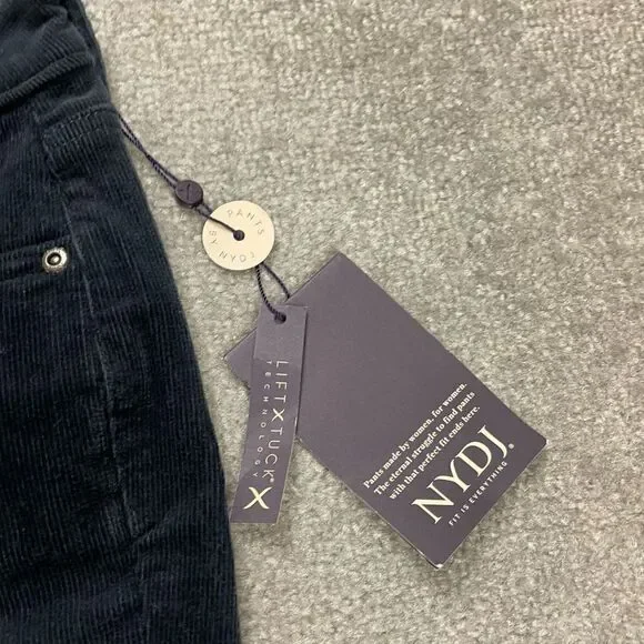 NWT NYDJ Women’s 6 Sheri Slim Corduroy stretch Lift Tuck Technology Navy New - Picture 7 of 8